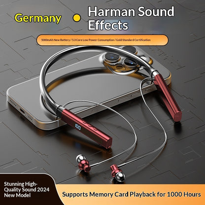New In-Ear Neckband Bluetooth Earbuds for Daily Sports Use