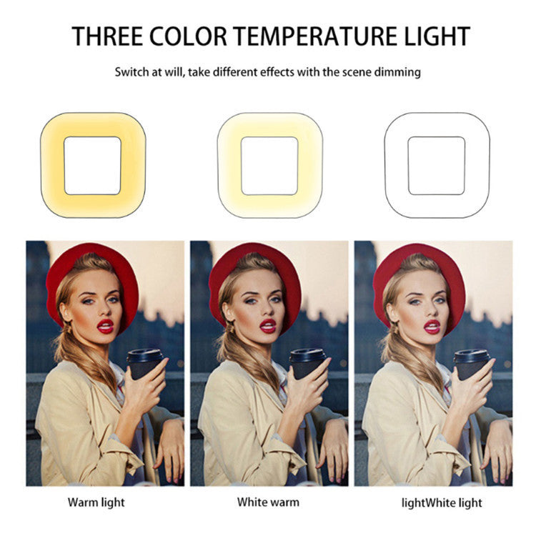 18cm Dimmable LED Square Light With Tripod