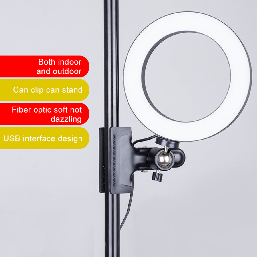 Selfie photography tripod desktop stand fill ring light