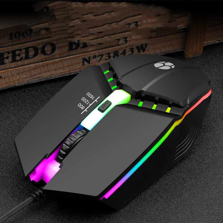 Wired Usb Glowing Computer Mouse