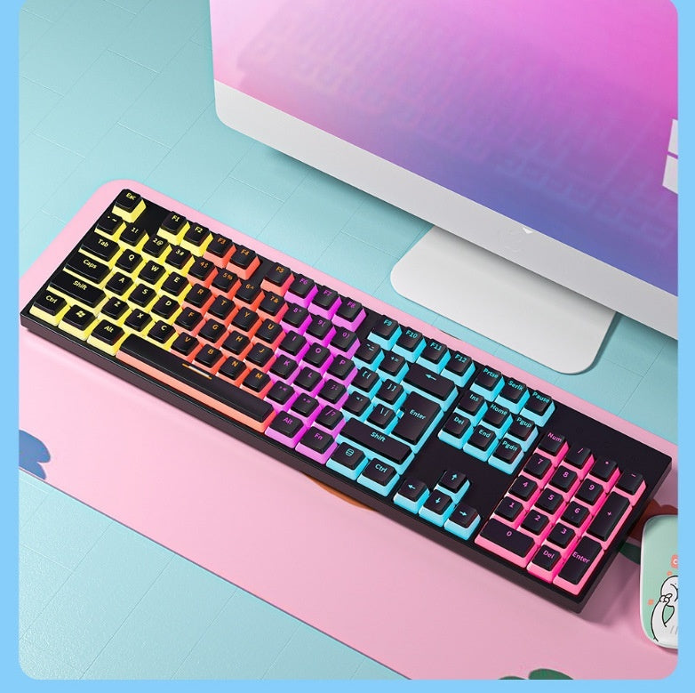 Mechanical Shaft Wired Backlit Mechanical Keyboard