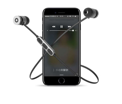 Metal Magnetic Sports Bluetooth Headset for Running Gym Use