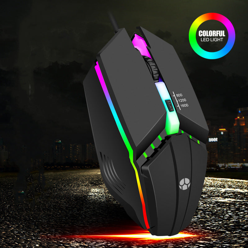 Wired Usb Glowing Computer Mouse