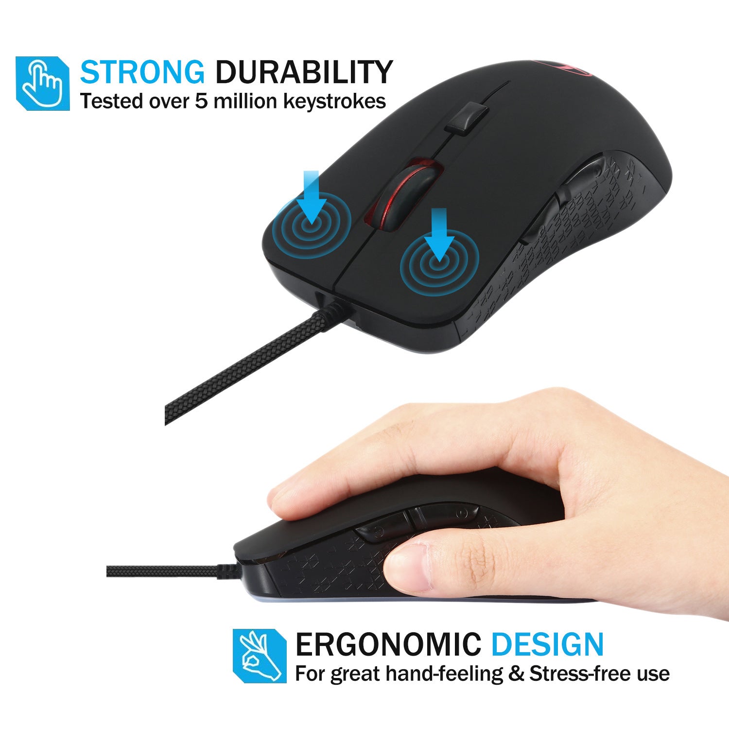 Computer Wired Gaming Optical Mouse