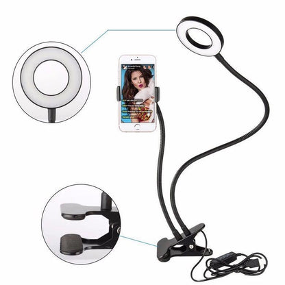 Selfie Ring Light With Cell Phone Holder