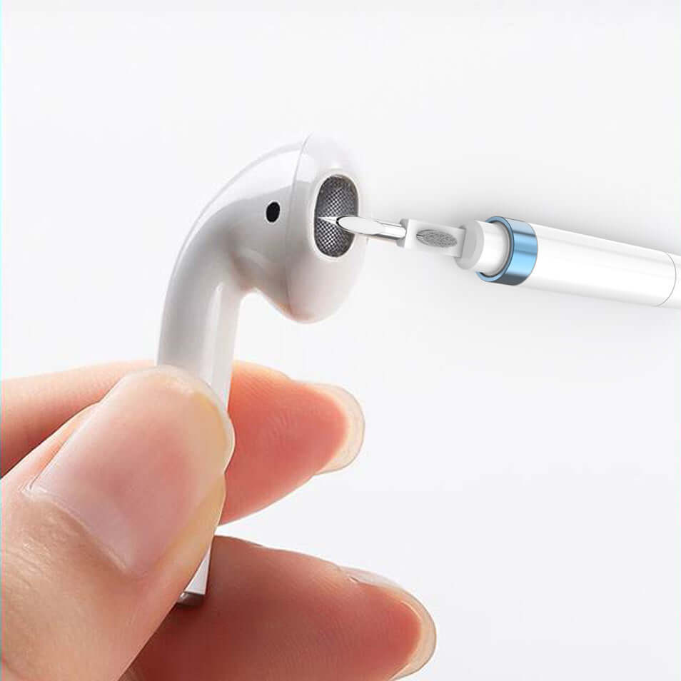 Headphone Cleaning Pen Earplugs cleaning an earphone with a compact pen design for effective maintenance.