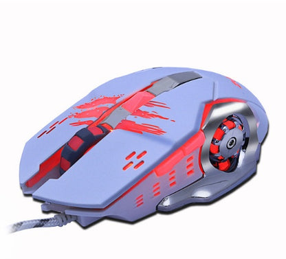 Silent mute computer wired gaming mouse