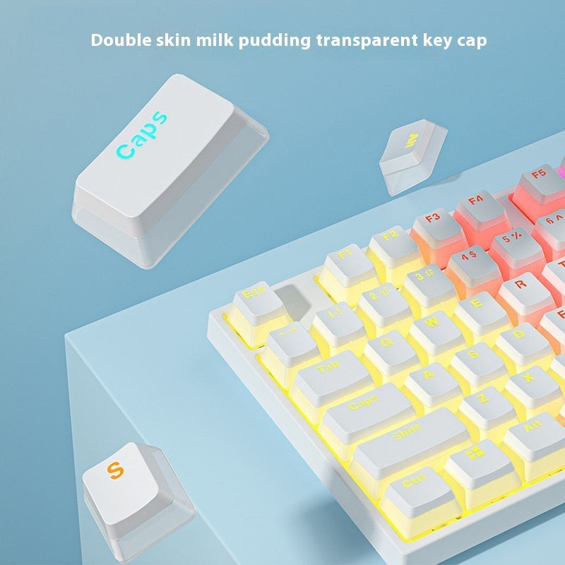 Mechanical Shaft Wired Backlit Mechanical Keyboard
