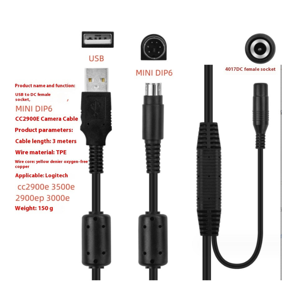 Camera Cable 3 M Power Cord