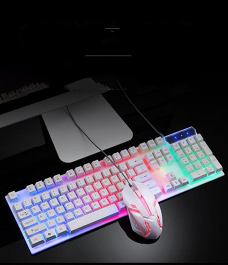 Boseton 8310 backlit USB wired keyboard and mouse