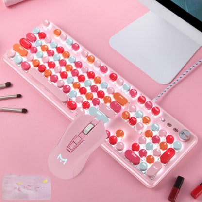 Macaron Wired Mechanical Keyboard And Mouse Set