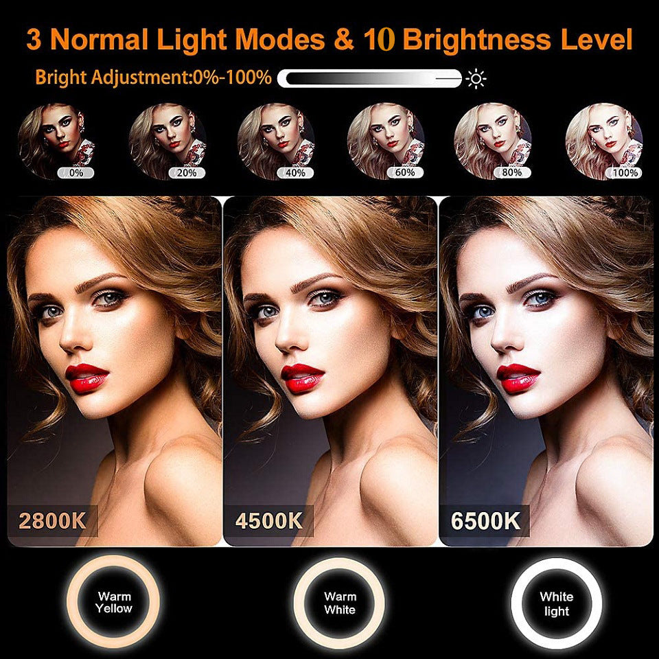 Bracket Tripod Round Fill Ring Light 3 Colors