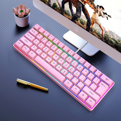 RGB Lighting Wired Gaming Membrane Keyboard