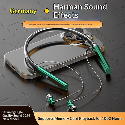 New In-Ear Neckband Bluetooth Earbuds for Daily Sports Use