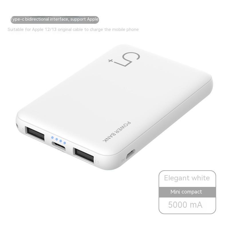 5000mah Compact Mini Portable Power Bank