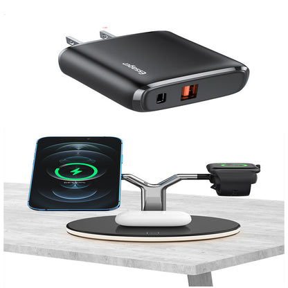 3 In 1 Magnetic Wireless Charger Stand Watch