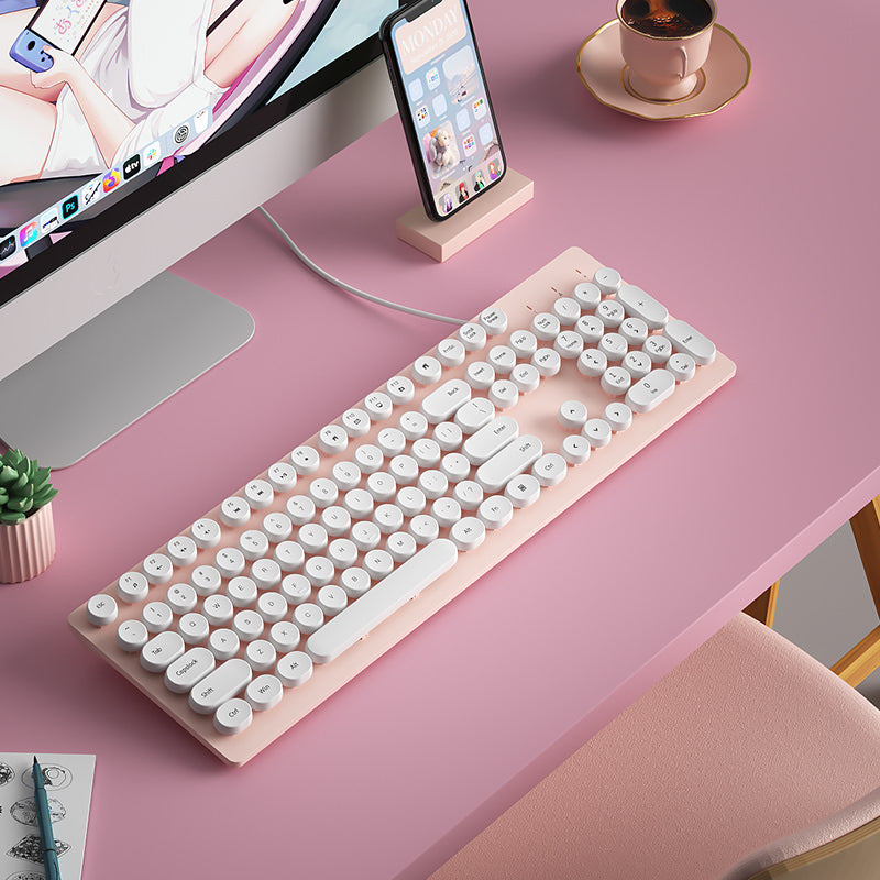 Minimalist Laptop External Wired Keyboard