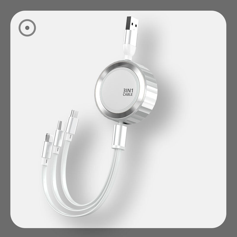 Three In One Mobile Phone Charging Cable