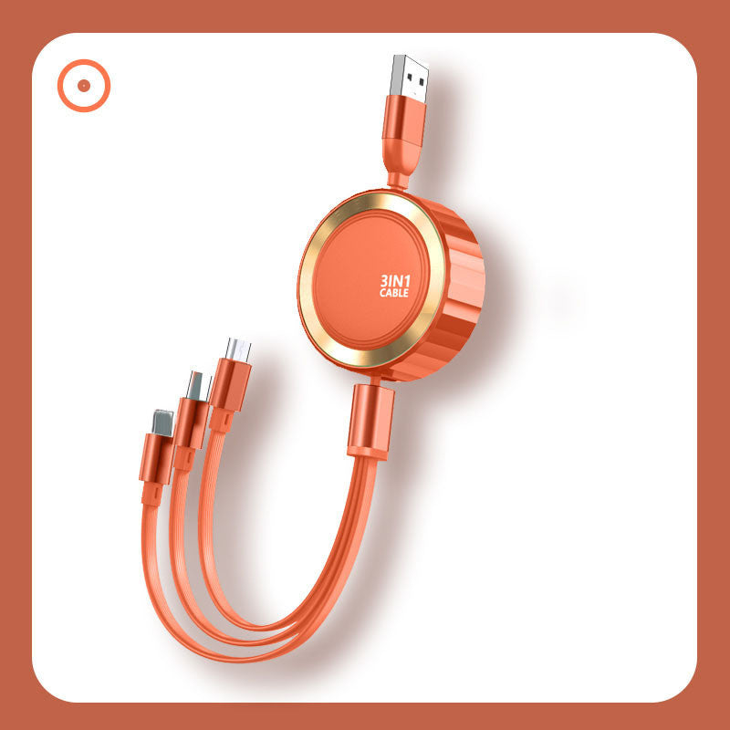 Three In One Mobile Phone Charging Cable