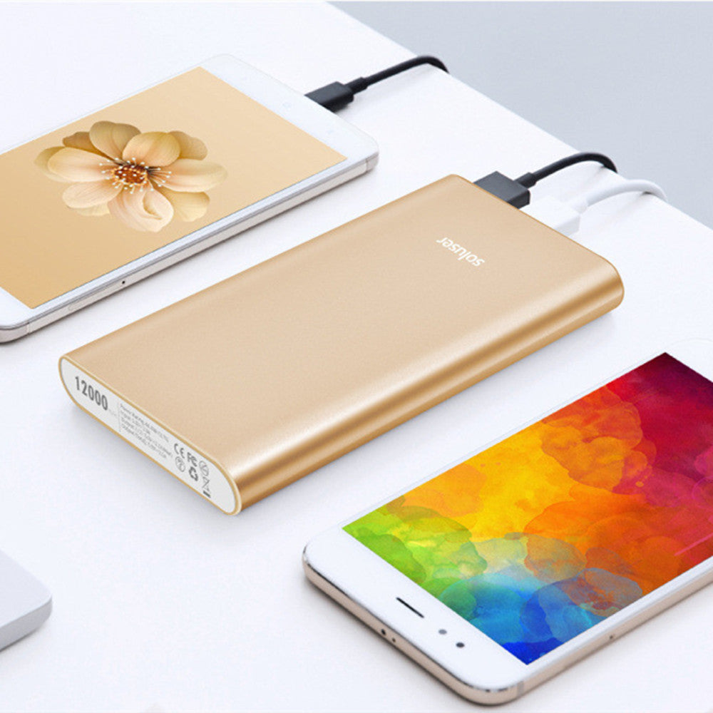 12000mAh Aluminum Alloy Power Bank