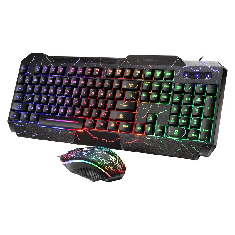 4D Mouse Keyboard Luminous Game Set