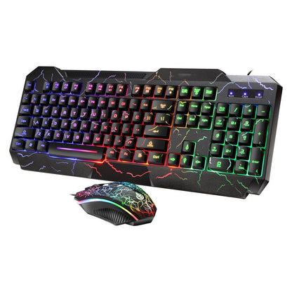 4D Mouse Keyboard Luminous Game Set